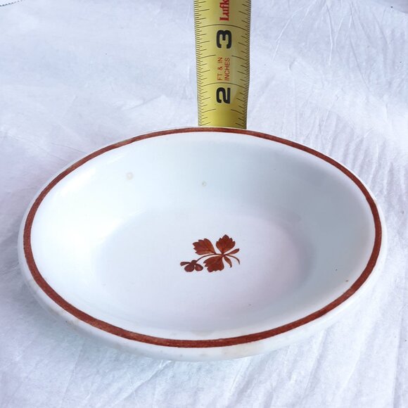 Mellor, Taylor & Co Antique Copper Tea Leaf Ironstone 5.5' Bowl Trinket Dish Eng - Picture 8 of 8